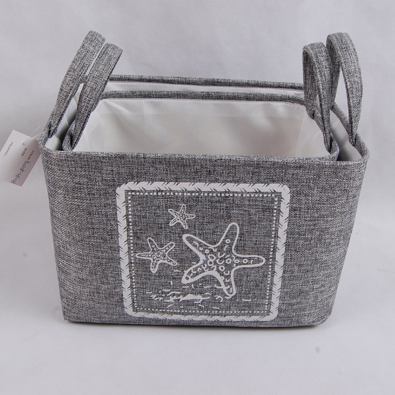 家用布艺整理盒衣柜折叠衣物储物筐杂物整理收纳筐宿舍袜子内衣筐