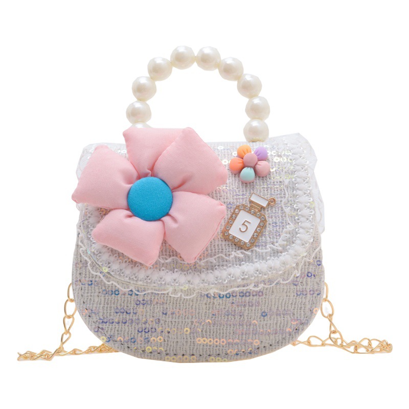 2023 primavera nueva lentejuelas Lindo bolso de los niños ropa de los niños a juego Niña princesa bolsa 3-7 años de edad bolsa de mensajero