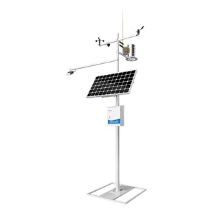 Vertical pole water quality monitoring station COD ammonia nitrogen wind speed conductivity detection water temperature rainfall meteorological online analysis equipment