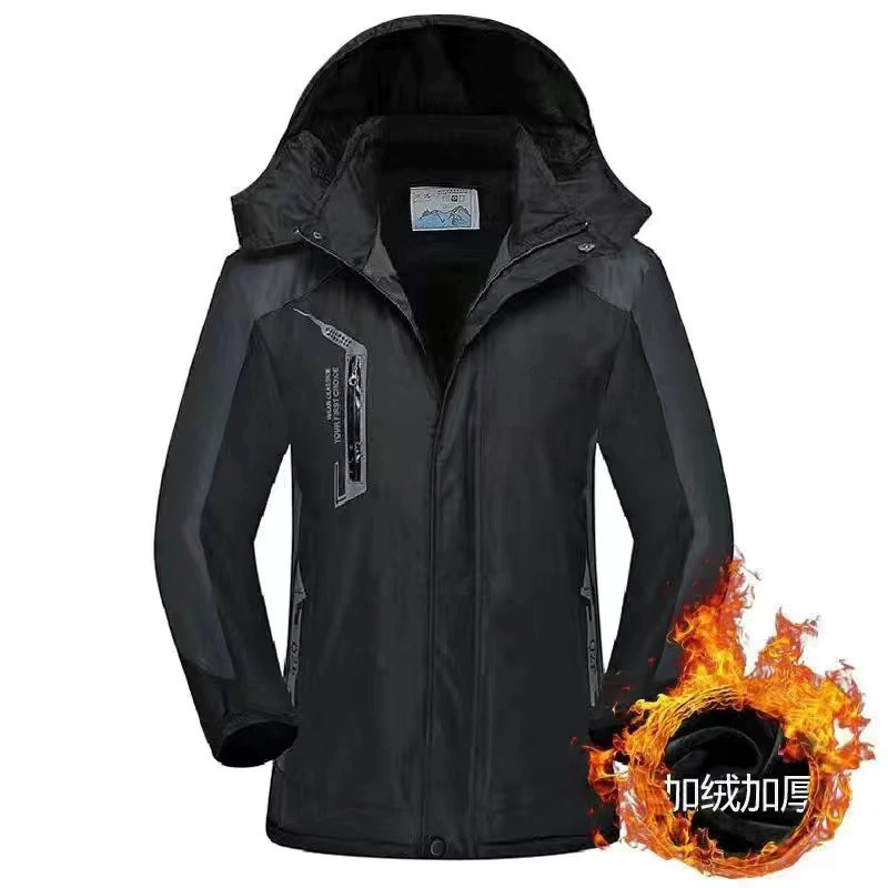 Мужская пуховая куртка оверсайз, зимняя тёплая, с капюшоном, L–6XL