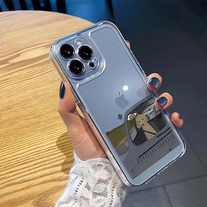 小众港风iPhone14pro苹果13手机壳14透明12/11全包xsmax/xr/x软78