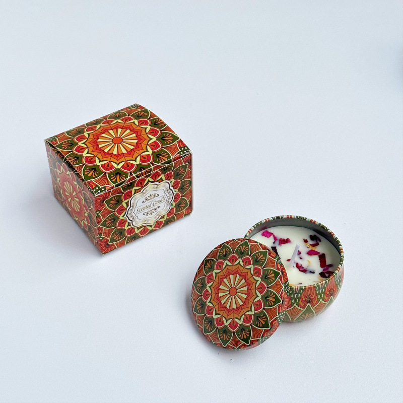 ¿Cara de soja transfronteriza con cera seca de flores? Regalos de cumpleaños de boda flores de flores de vela aromática