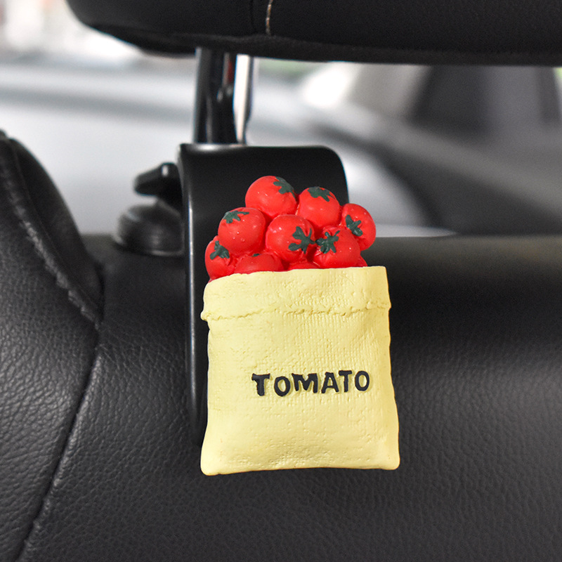 Gancho trasero del asiento del automóvil 2024 nuevo gancho pequeño multifuncional para automóvil lindo gancho para colgar en el automóvil de dibujos animados trasero