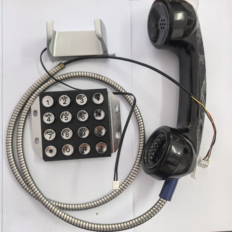 아연 합금 16 비트 산업용 키보드 전화 디지털 입력 전화 핸들 핸드셋 걸려있는 포크 어셈블리