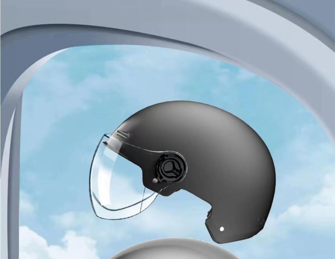 Applicable to the new national standard four seasons general electric car motorcycle men's helmet women's summer sunscreen adjustable half helmet