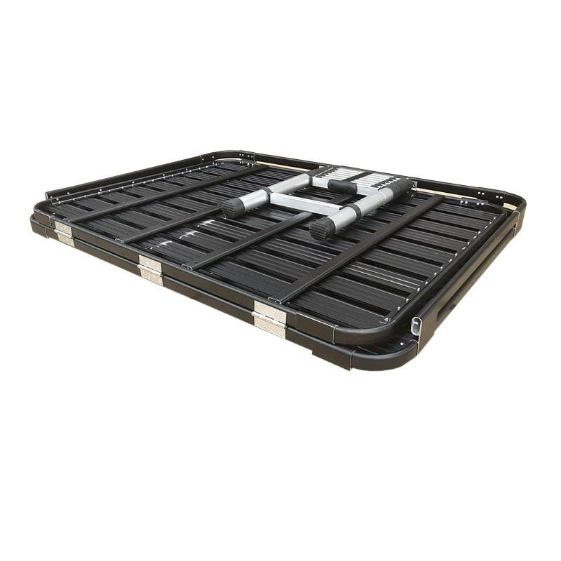Universal foldable, drill-free luggage rack for off-road travel, roof platform, tent base, aluminum alloy flat surface