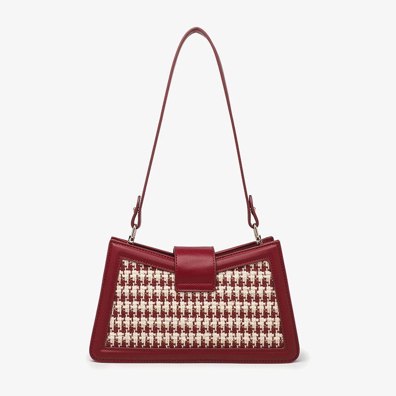 Red Bride 2024 New Tredy ad Fashioable Uderarm Law Stick Sigle Shoulder Oblique Cross Hadheld Weddig Bag for_voghion.com
