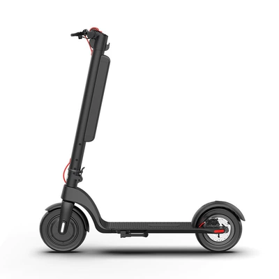 K Scooter Folding Commuter Men's and Women's Fashion Electric Scooter X8 Yiwai Battery 36V 12.8A (Qatlanan elektrik skuterlər) - black