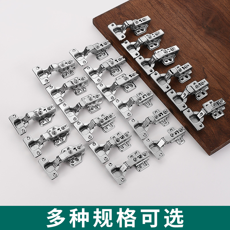Bisagra de copa superficial de acero inoxidable laminado en frío amortiguador hidráulico amortiguación ordinaria de dos secciones fuerza armario puerta muebles hardware bisagra