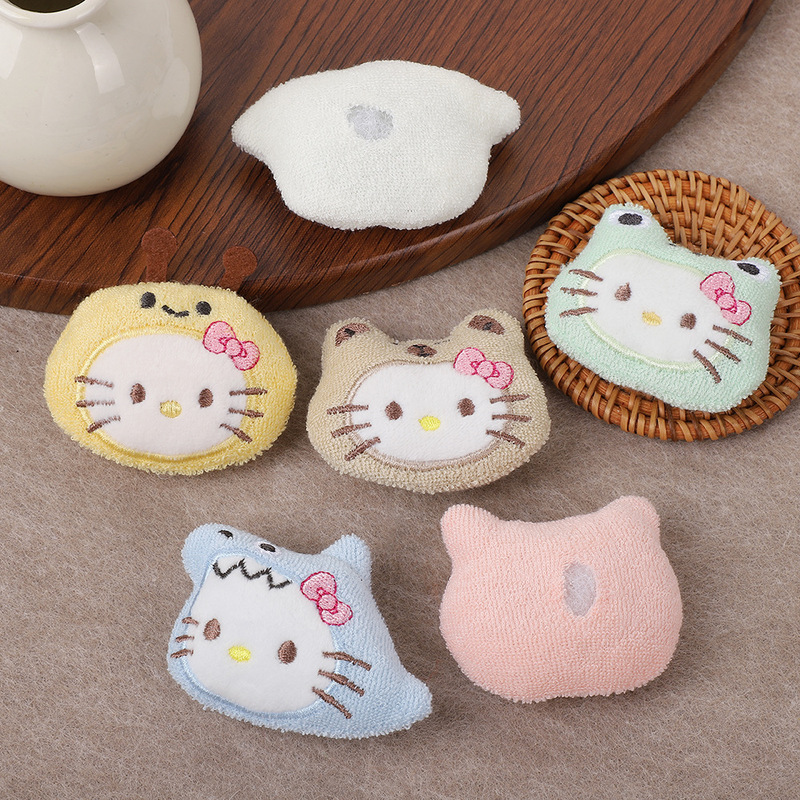 甜美KT猫布艺配件高颜值少女心发夹饰品配件可爱kitty猫辅料批发|undefined