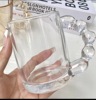 Small INS retro wind ice coffee cup latte milk cup water cup cold drink cup glass bubble mug