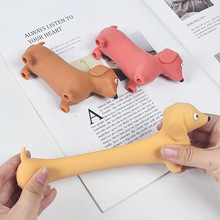 跨境热销创意玩具记忆沙腊肠狗填充沙子拉伸玩具儿童减压拉拉乐