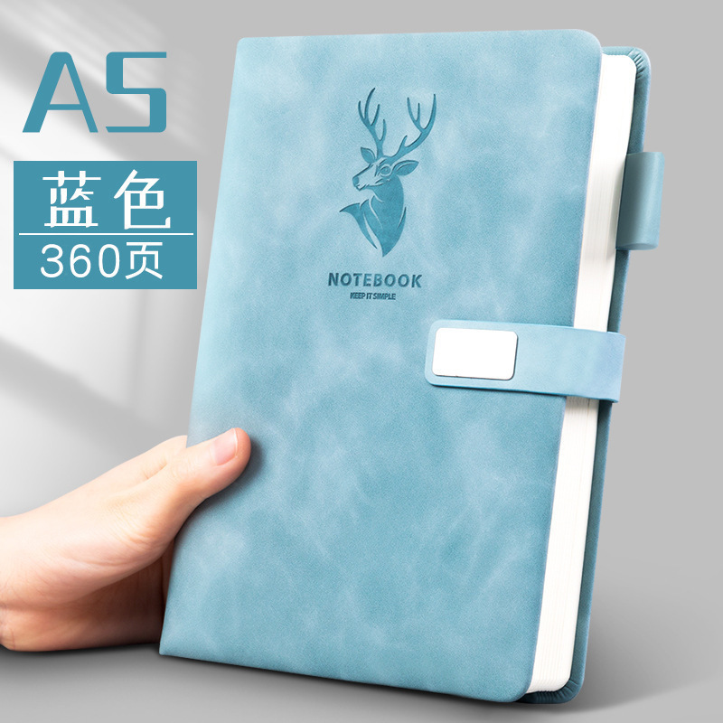ビジネスノート a5 卸売レザーバックル付きメモ帳厚みのある高価値ノートブック b5 小さなノートブック|undefined