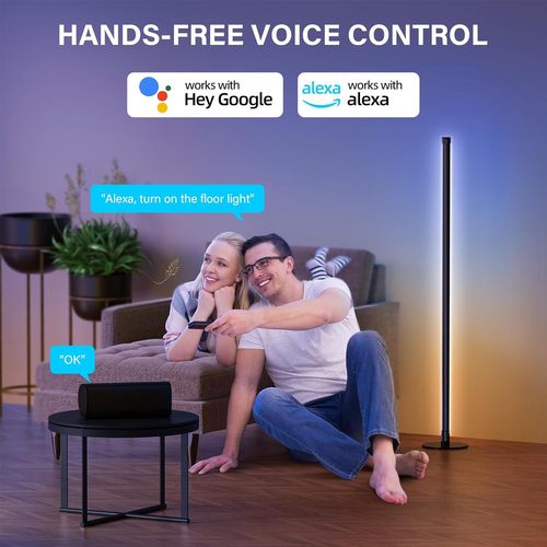 Cross-border e-commerce rgb corner lamp three-section splicing bluetooth floor lamp minimalist table lamp bedroom internet celebrity atmosphere light