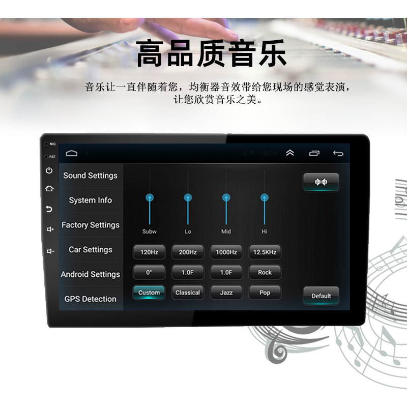 10-inch Apple wireless Carplay Android 2+32g large screen navigator car Bluetooth mp5 reversing Image 12V