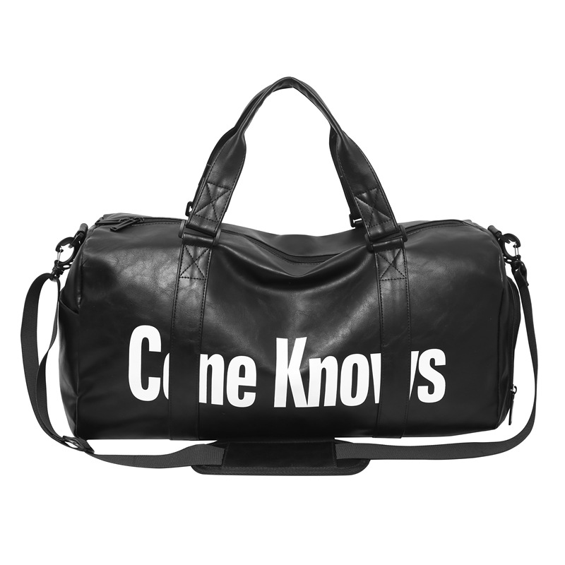 Bolsa de yoga de gran capacidad bolsas de viaje de hombres y mujeres portátiles de fitness secos y húmedos separación de bolsas de hombro de hombro independientes almacenamiento de zapatos