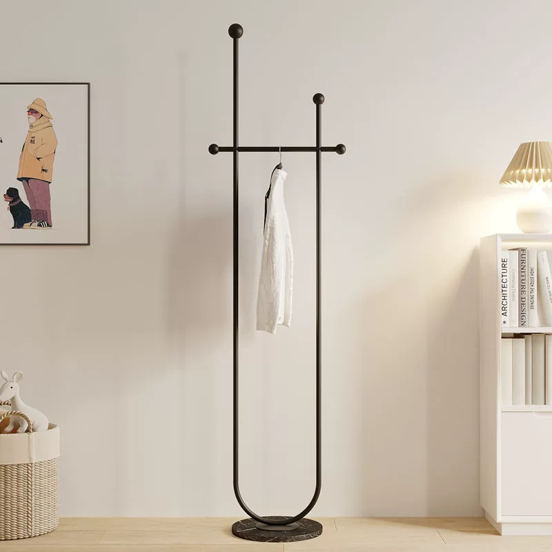 Вертикальная вешалка для одежды не занимает места для вешалки для одежды, внутреннее хранилище, вешалка для одежды, легкая роскошная домашняя напольная металлическая вешалка для спальни