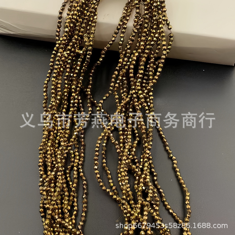 Cuentas planas de 1MM para ruedas de cuentas, cuentas de porcelana AB de alta temperatura, coloridas, transparentes, iridiscentes, facetadas, para pendientes, pulseras, espaciadores y micro cuentas.