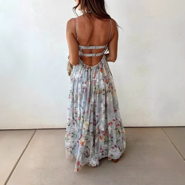 summer shiffon long skirt