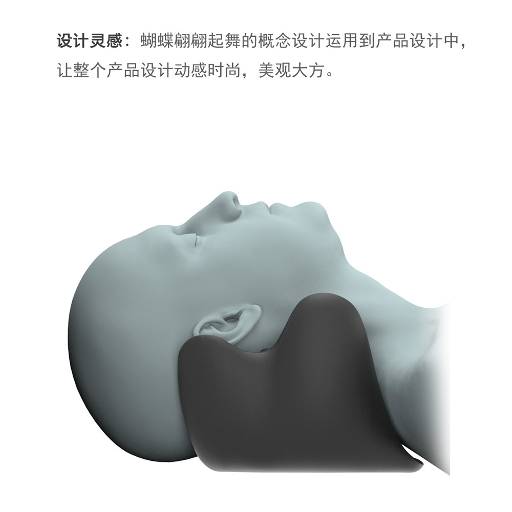 Venta caliente transfronteriza en stock mariposa almohada de tracción almohada de terapia de salud almohada de masaje de cuello adulto almohada cervical