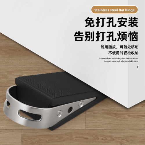 Threshold Stopper, Door Stop, Windproof Bathroom Door Stopper, Collision Preventer, Door Absorber, Door Blocking, No-Drill Mounting Device