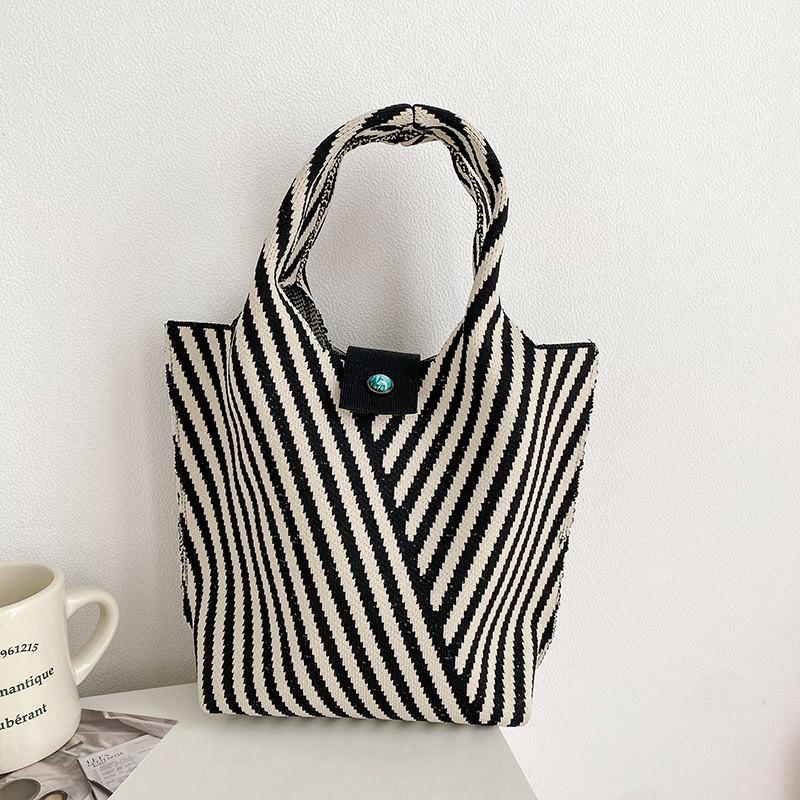 Women's Small Polyester Stripe Vintage Style Classic Style Open Bucket Bag display picture 10