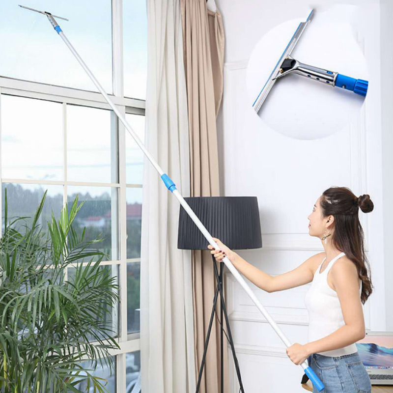 Klibang Household Glass Wiper suit Cleaning Tool Glass Wiper Extended Telescopic Rod Glass Window Wiper