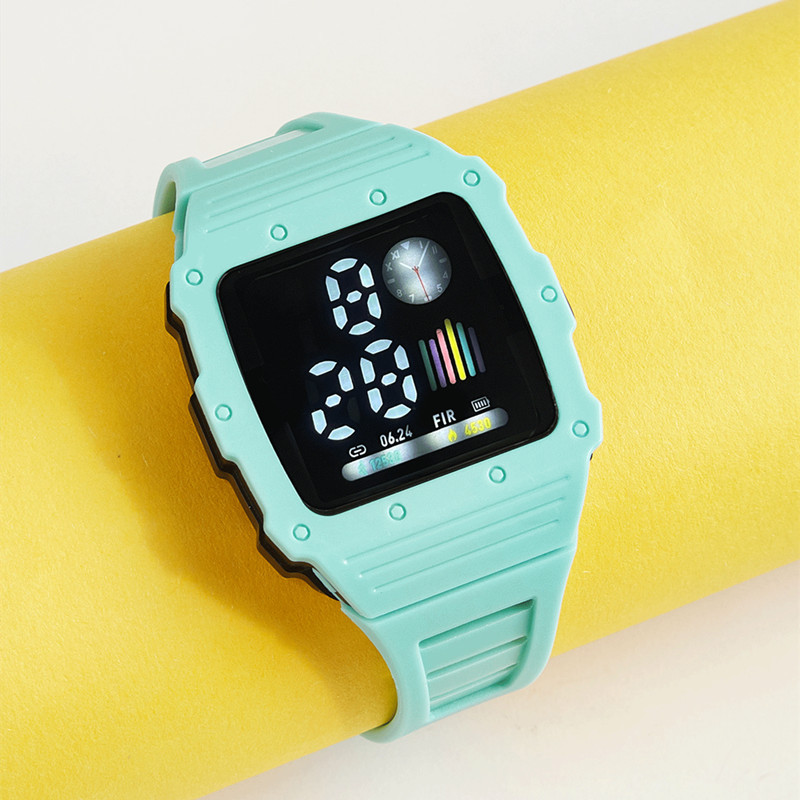 Nuevo reloj electrónico LED para hombres y mujeres Square Apple impermeable digital deportes estudiante niños LED reloj electrónico