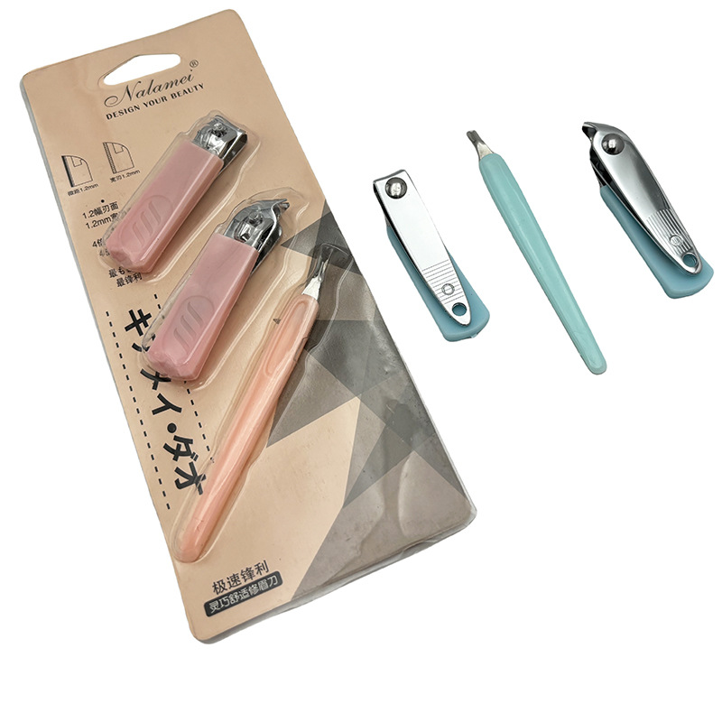 H1127 A006 cortauñas + tres piezas de piel muerta alicates piedra molienda herramientas maquillaje traje Yiwu 2 yuanes tienda