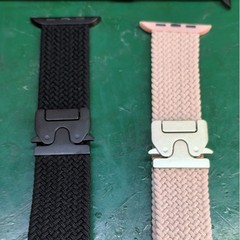 适用iwatch S10ストラップS9腕时计Applewatch87ナイロン46パラシュート编みりんごストラップ