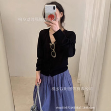��YISHI�������¿�V����֯����  ��ϵ��Լ�紿ɫ�ٴ���֯С����Ů