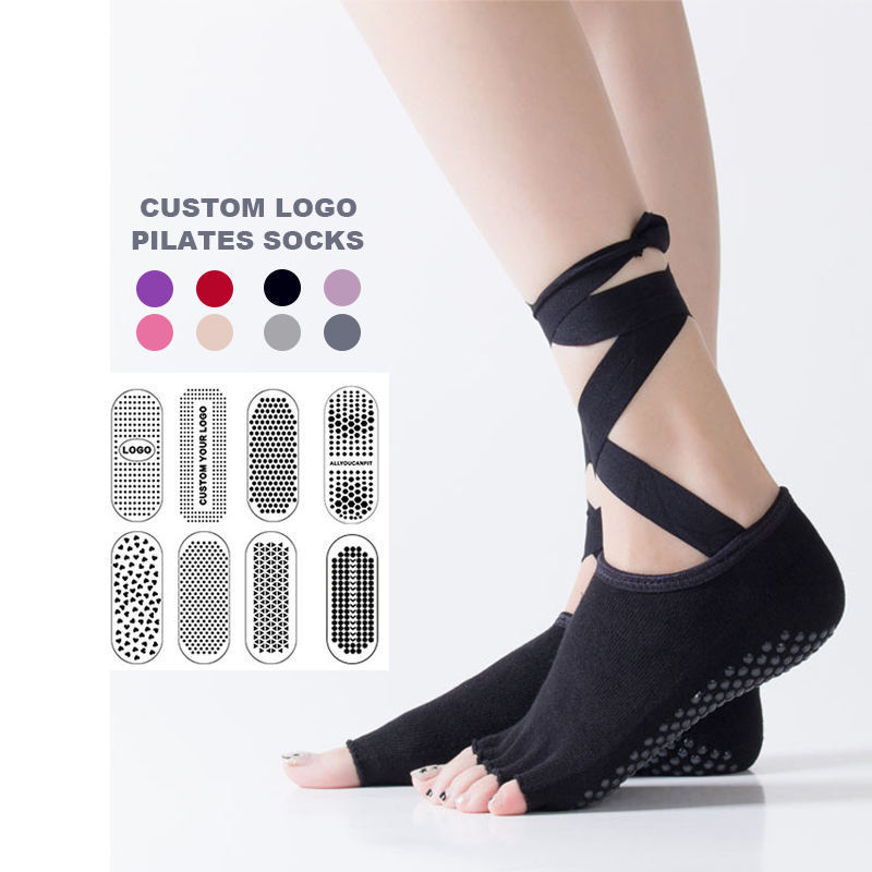 New Style Yoga Pilates Socks with Custom Logo, Non-Slip Toe Grip, Non-Slip Barre Ballet Socks New Style Yoga Pilates Socks with Custom Logo, Non-Slip Toe Grip, Non-Slip Barre Ballet Socks