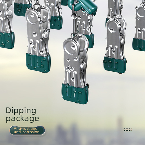 Stainless steel sock drying clip clothes drying rack multi-clip balcony windproof multi-functional underwear and pantyhose clip for home hanging clothes