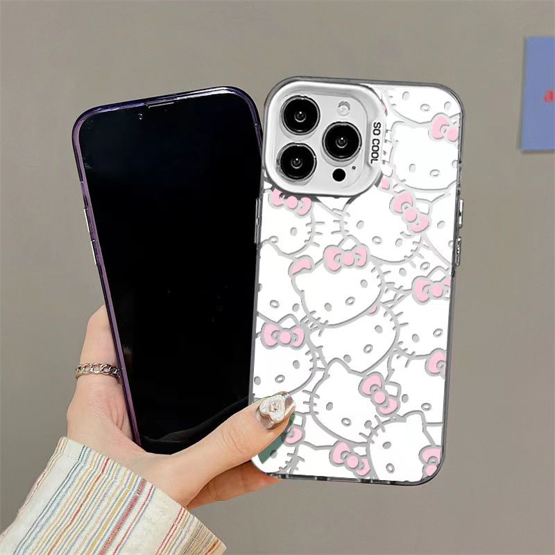 蝴蝶結凱蒂貓適用iphone15/14/13創意12/11潮牌手機殼蘋果xr/xs全