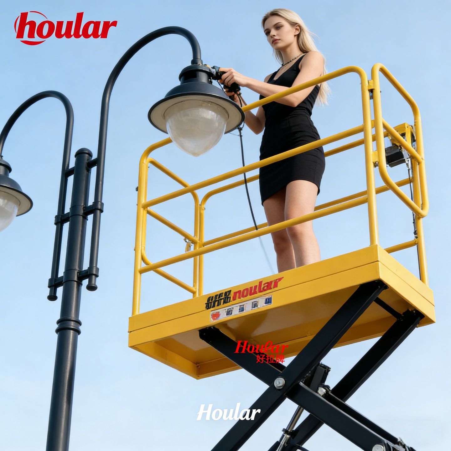 SJY小型剪叉式升降平台3米电动取料车升降机