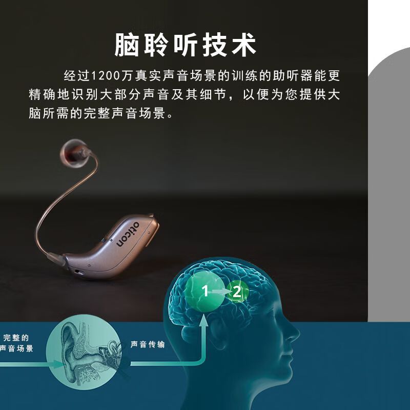 Aodikang audífono invisible inalámbrico para personas mayores, reducción inteligente de ruido para jóvenes, sordera, chip danés JET