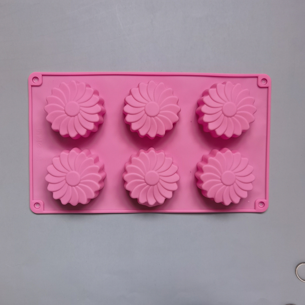 6 flores de sol 118 pastel molde molde molde molde de postre utensilios de cocina para hornear arroz harina