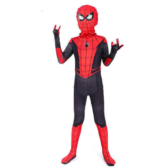 Children's cos Spider-Man tight one-piece clothes iron man boy dress up suit Superman performance clothes wholesale