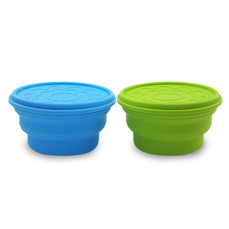 Silicone Portable Foldableing Bowl Instant Noodles Travel Outdoor Tableware Picnic Lunch Box Baby and Kidsren Camping Supplies