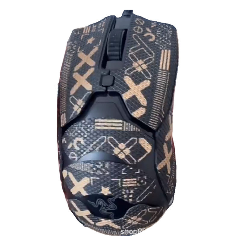 Adecuado para la versión con cable de Thunder Snake Viper 8K versión inalámbrica Ultimate mouse etiqueta antideslizante con estampado de veneno Mini etiqueta antideslizante