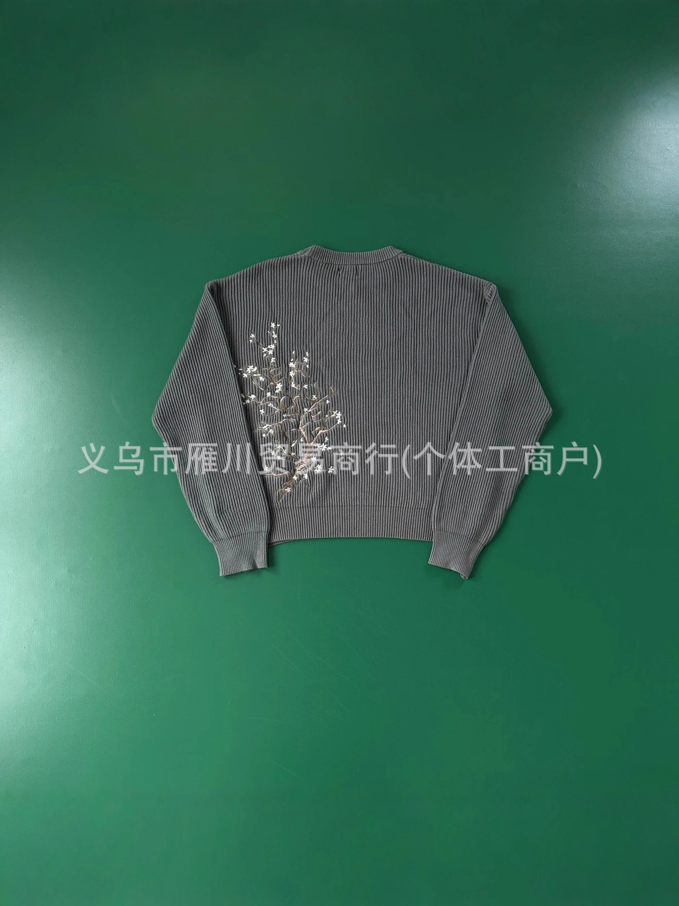 Otoño y invierno transfronterizos derschutze flores bordadas suéter retro suelta hombre y mujer jersey de punto casual