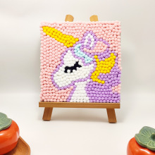 儿童手工diy制作材料包宝宝幼儿园亲子玩具男女孩创意毛球粘贴画