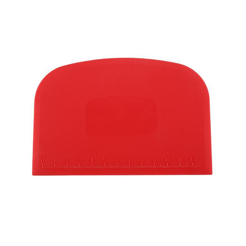 Escala de doble cara raspador de plástico arco salchicha raspado en polvo herramienta para hornear raspador de crema de corte de masa raspador doméstico