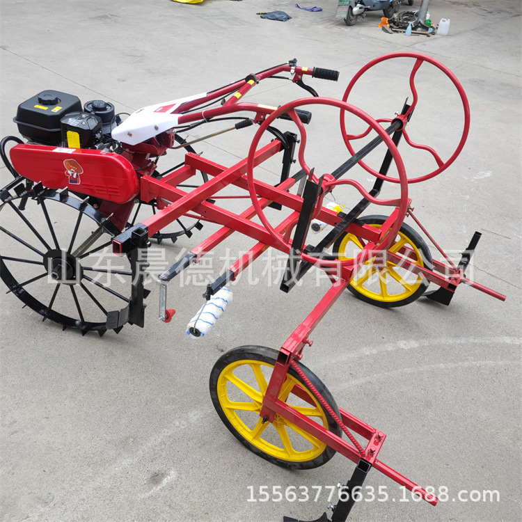 小型农田盖地膜机 全自动红薯盖膜蔬菜药材汽油覆膜机