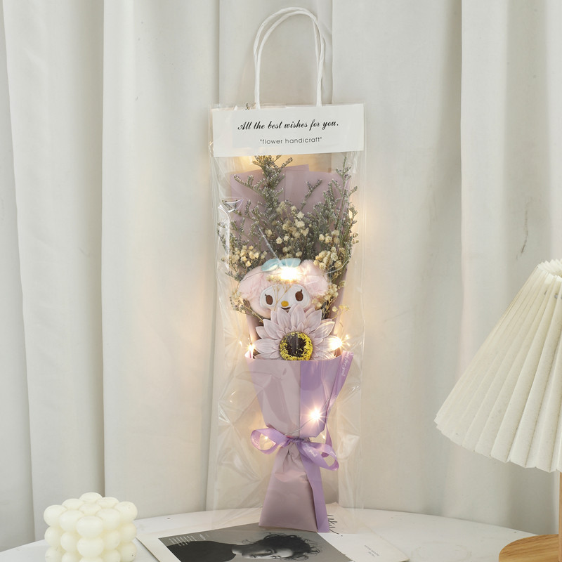 Nueva bolsa del día de la madre, muñeca Meliti, jabón de rosas, flor seca, regalo de San Valentín para novia y esposa