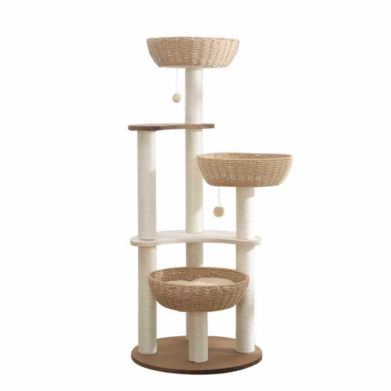 Cat trepando marco gato árbol gato gato agarrar tablero cápsula espacio espada agarrar columna trampolín gato nido integrado multicapa juguetes para gatos