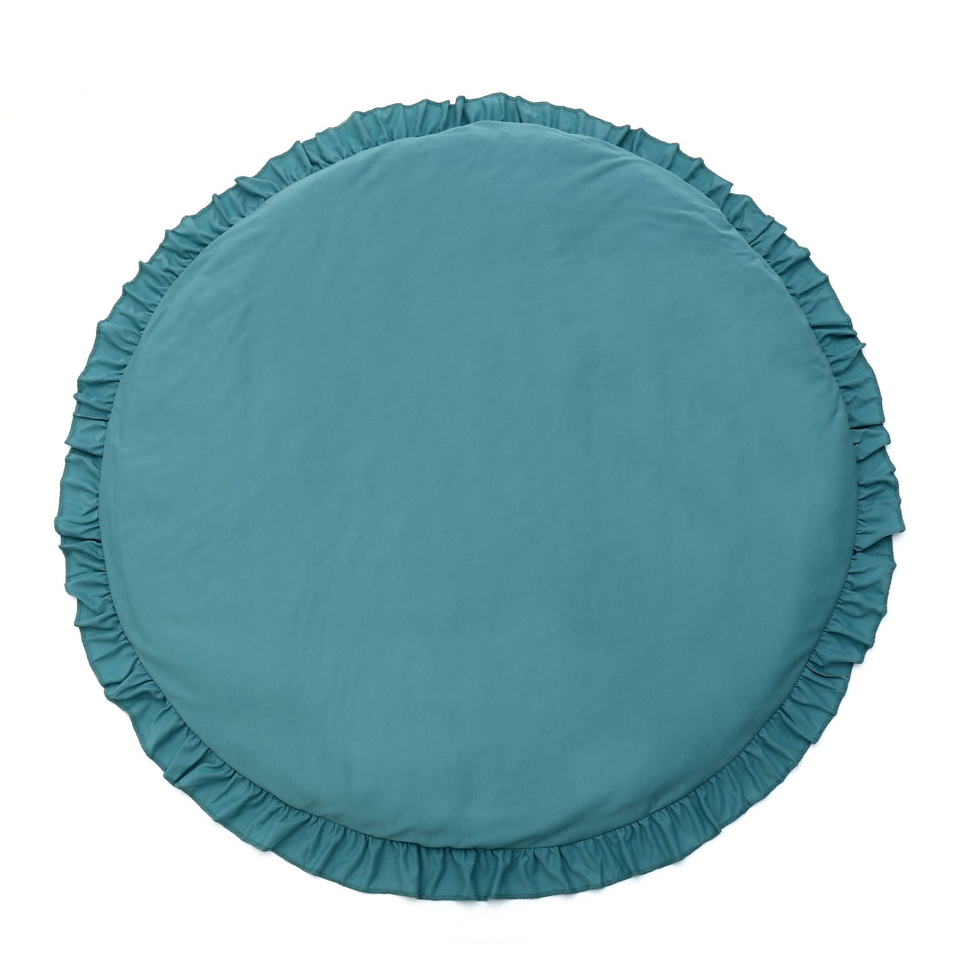 INS ronda de encaje de color sólido juego Mat gateando Mat alfombra de la habitación del bebé gateando Mat habitación de los niños manta decorativa
