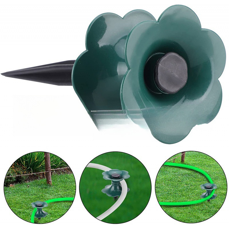 花园管花园坪保护水管轮造型定向轮绕管浇花水管工艺浇灌导向轮