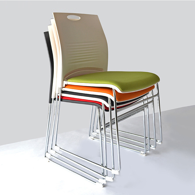 Training Conference Chair Armless Simple Staff Office Chair Plastic Backrest Negotiation Chair Office Meeting Room Training