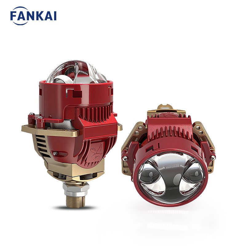 Transfronterizos 3 pulgadas sin pérdidas doble luz directa doble lente doble taza de luz de alta potencia H4 H7 automóvil y motocicleta